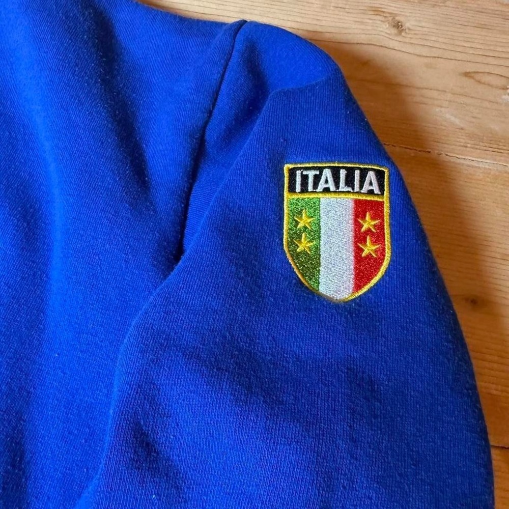 The Mediterranean Soul Italia Track Jacket Mens XXL Blue Full Zip Italy Soccer - Picture 2 of 8